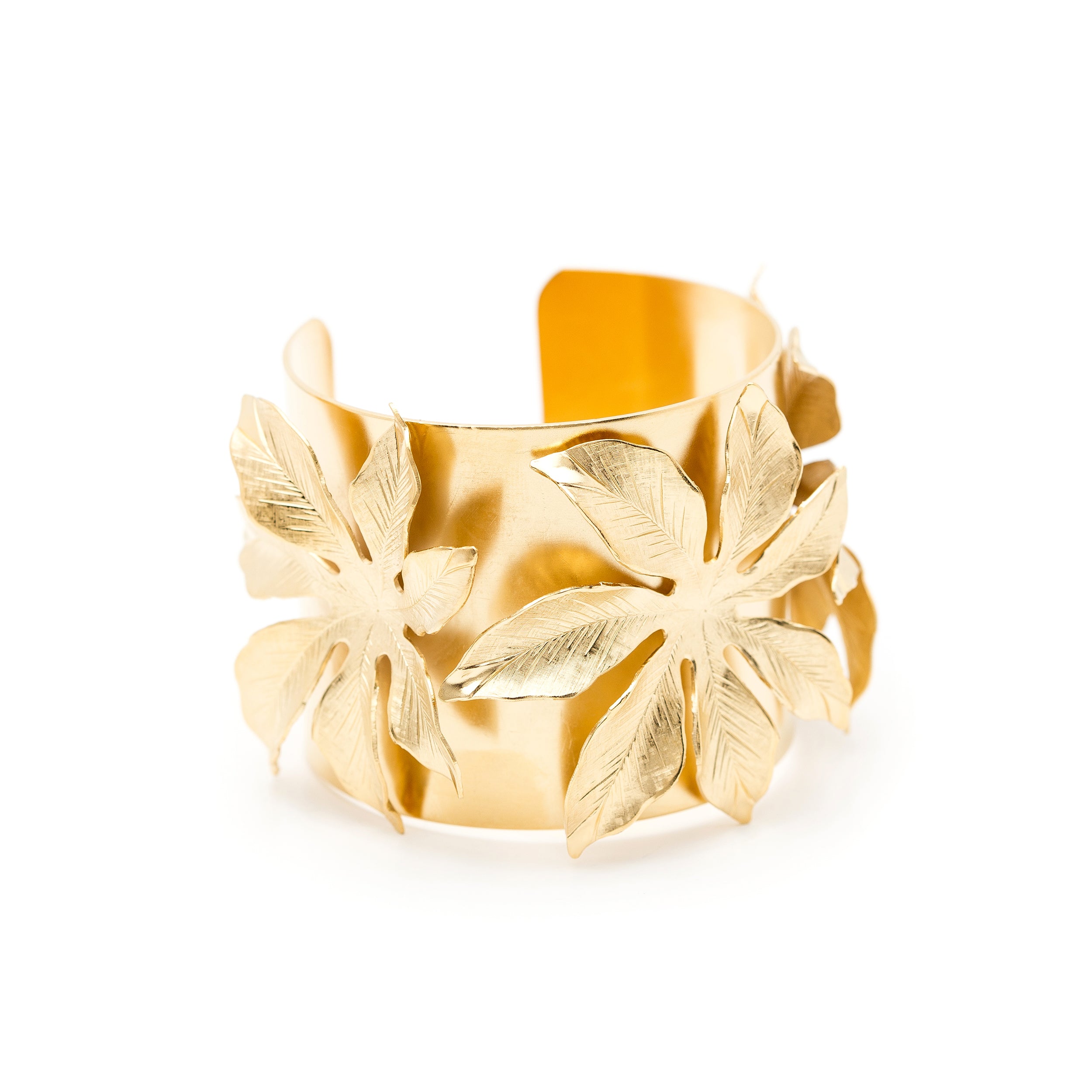 Manchette Chloris Or Fleurs Bracelets Monsieur Simone