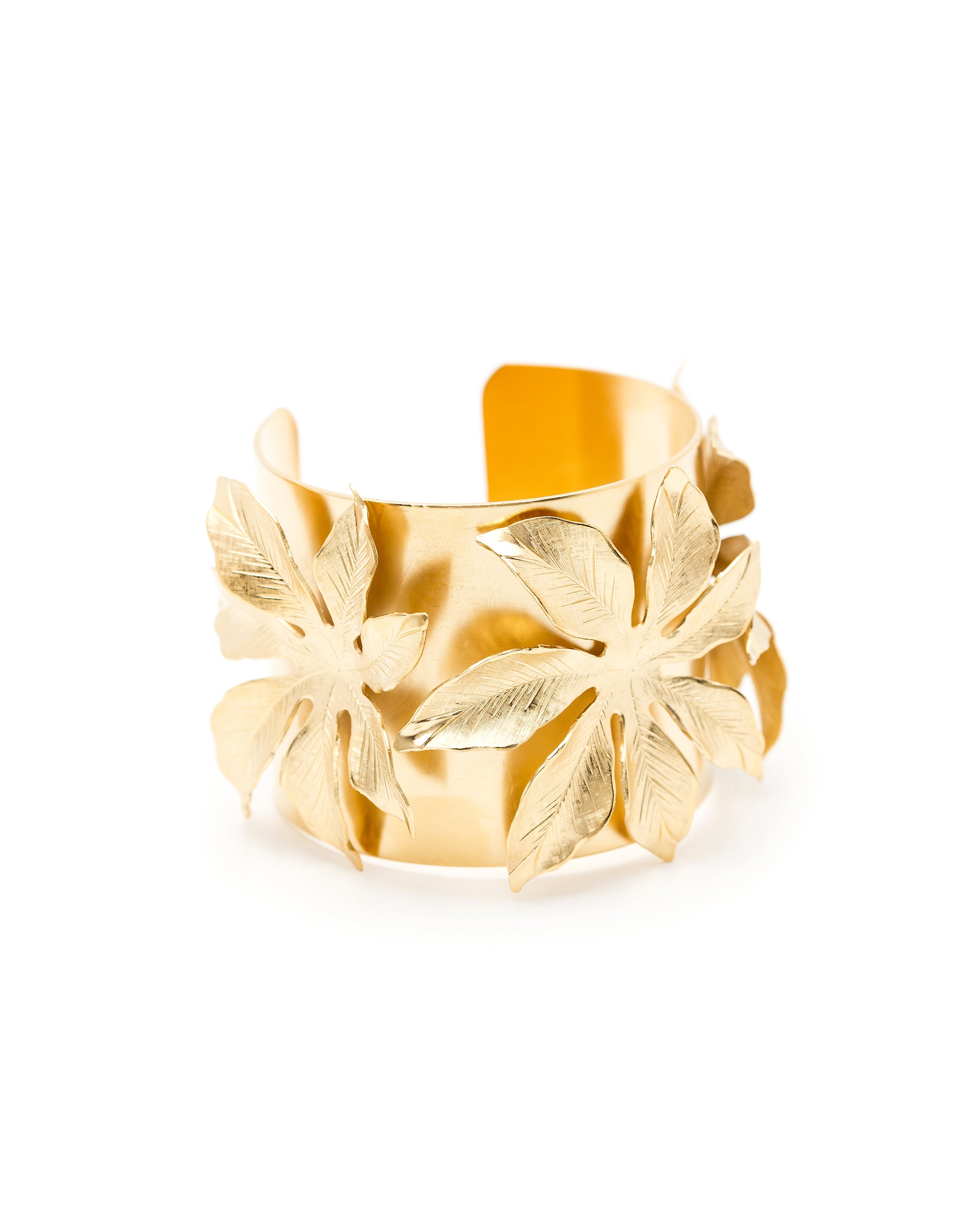 Manchette Chloris Or Fleurs Bracelets Monsieur Simone