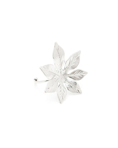 Maxi Bague Chloris Argent Fleur Ajustable Bagues Monsieur Simone