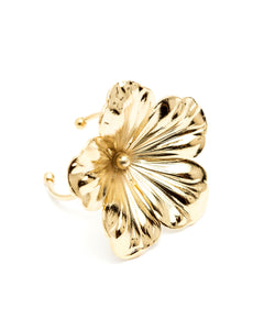 Maxi Bague Gaïa Or Fleur Ajustable Bagues Monsieur Simone