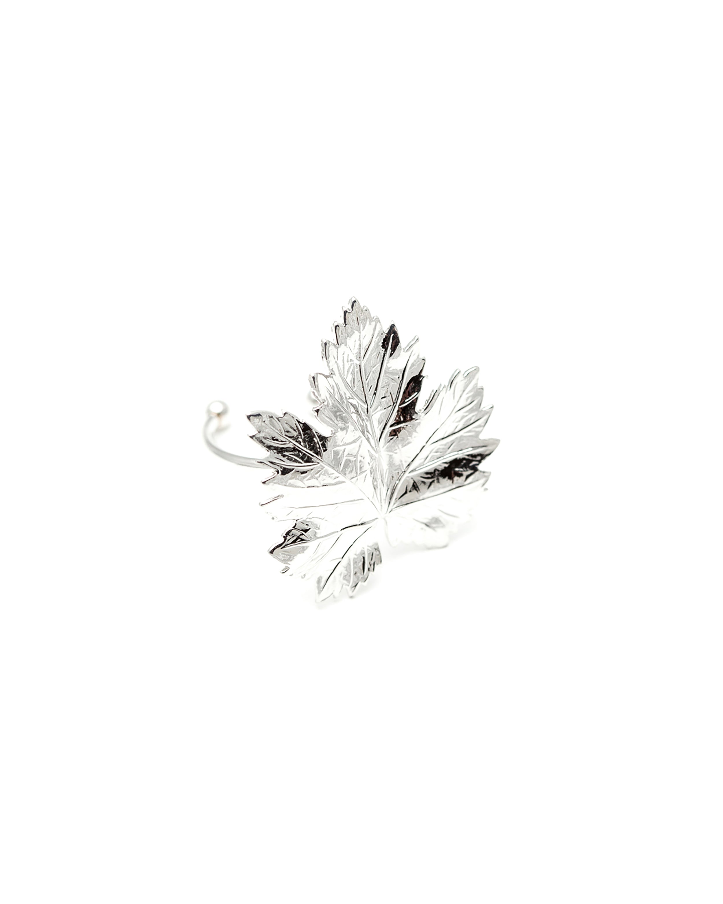 Maxi Bague Héra Argent Feuille Ajustable Bagues Monsieur Simone