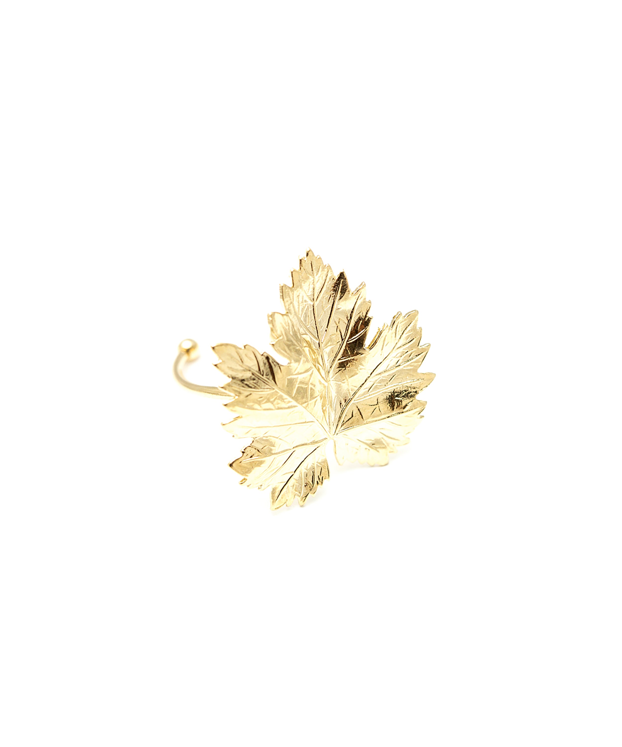 Maxi Bague Héra Or Feuille Ajustable Bagues Monsieur Simone