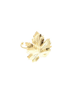 Maxi Bague Héra Or Feuille Ajustable Bagues Monsieur Simone