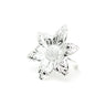 Maxi Bague Hespéris Argent Fleur Ajustable Bagues Monsieur Simone