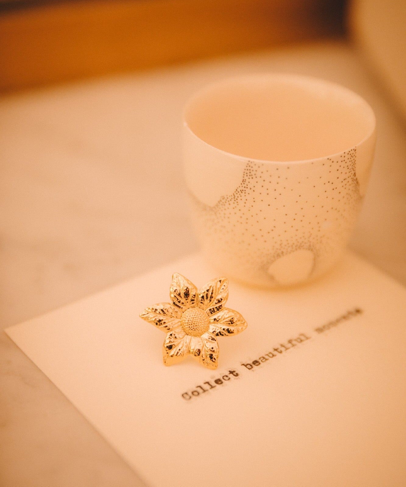 Maxi Bague Hespéris Or Fleur Ajustable Bagues Monsieur Simone