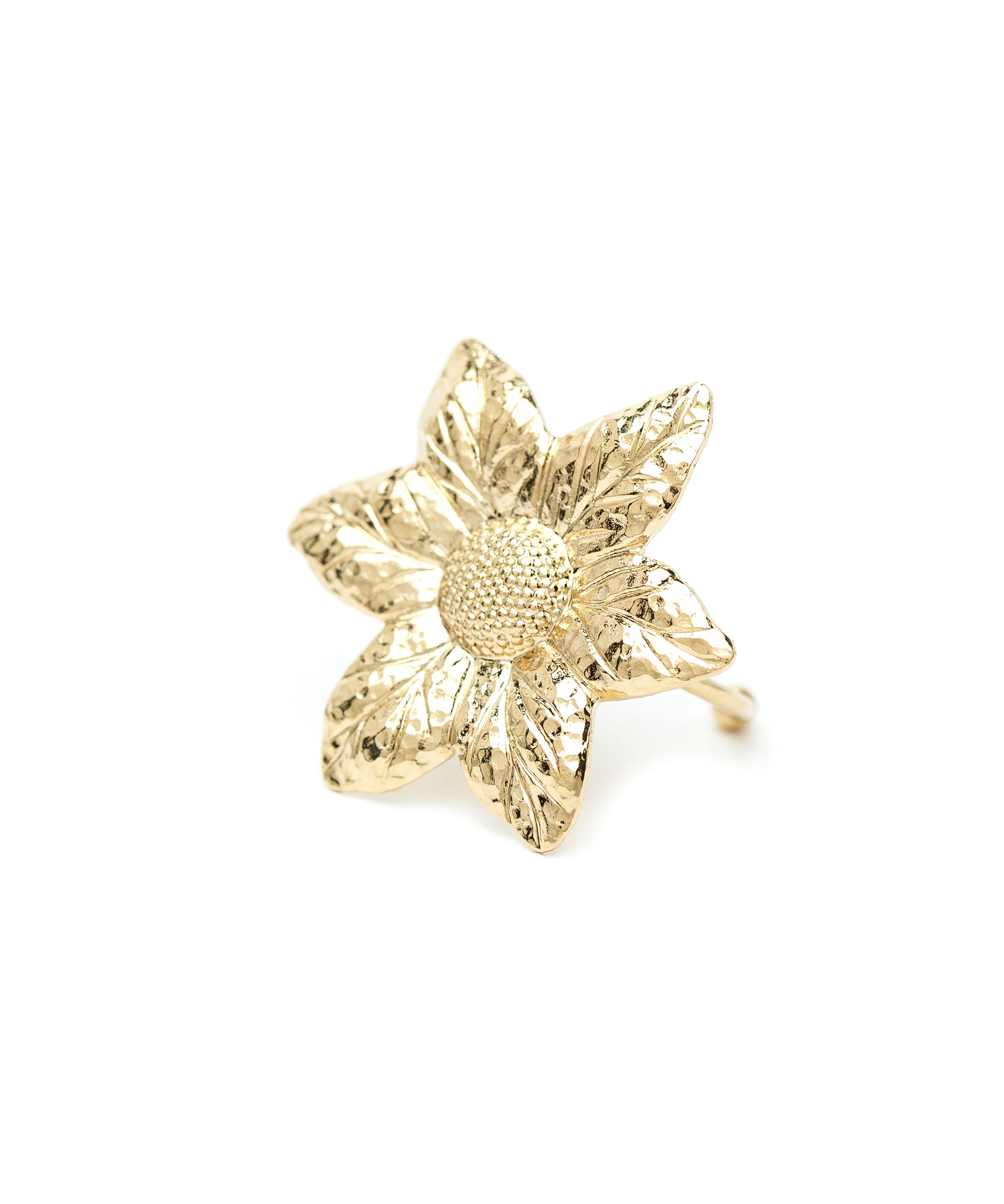 Maxi Bague Hespéris Or Fleur Ajustable Bagues Monsieur Simone