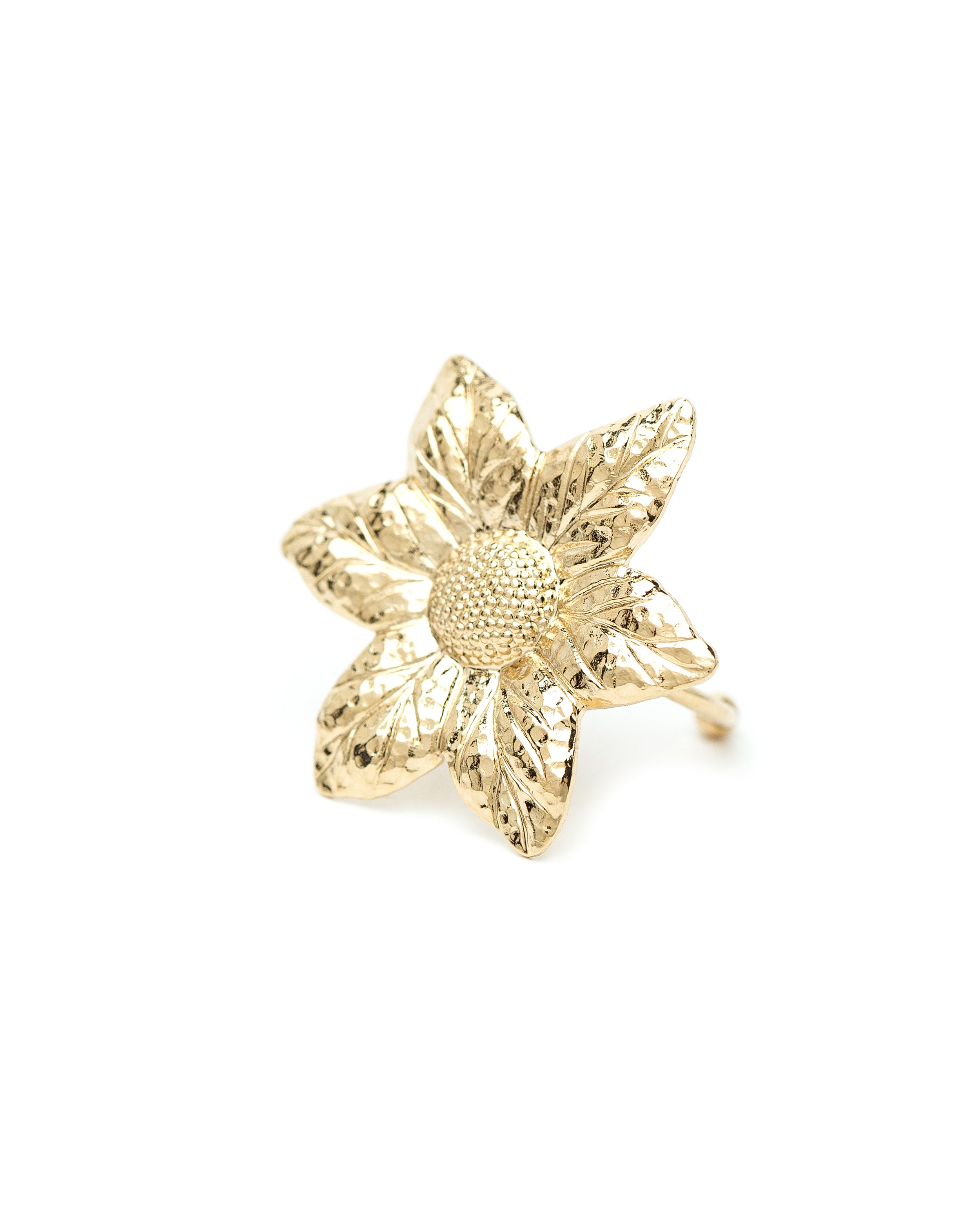 Maxi Bague Hespéris Or Fleur Ajustable Bagues Monsieur Simone