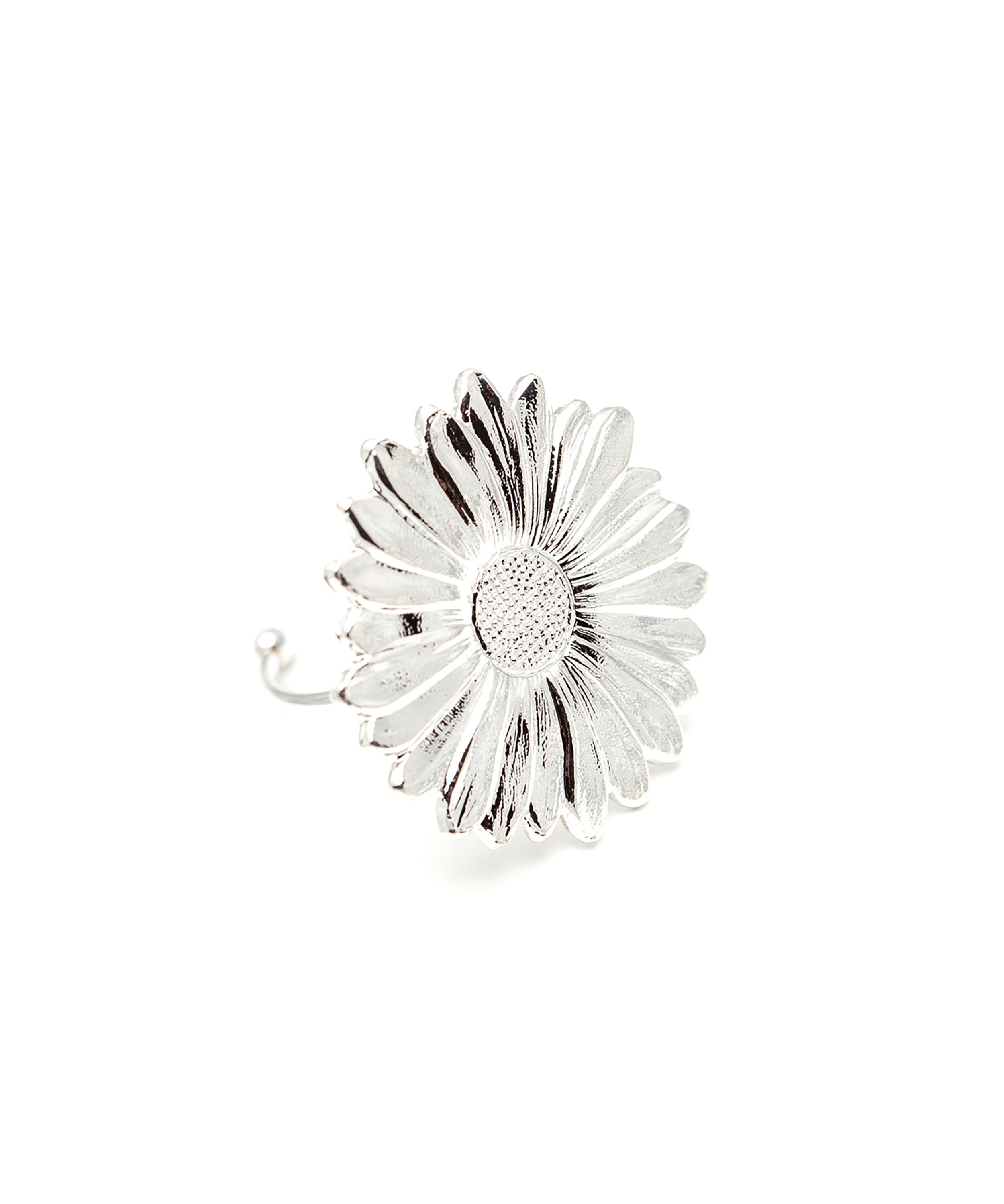 Maxi Bague Maïa Argent Fleur Ajustable Bagues Monsieur Simone