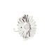 Maxi Bague Maïa Argent Fleur Ajustable Bagues Monsieur Simone