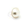 Maxi Bague Nélya Argent Perle Ajustable Bagues Monsieur Simone