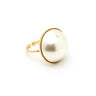 Maxi Bague Nélya Or Perle Ajustable Bagues Monsieur Simone