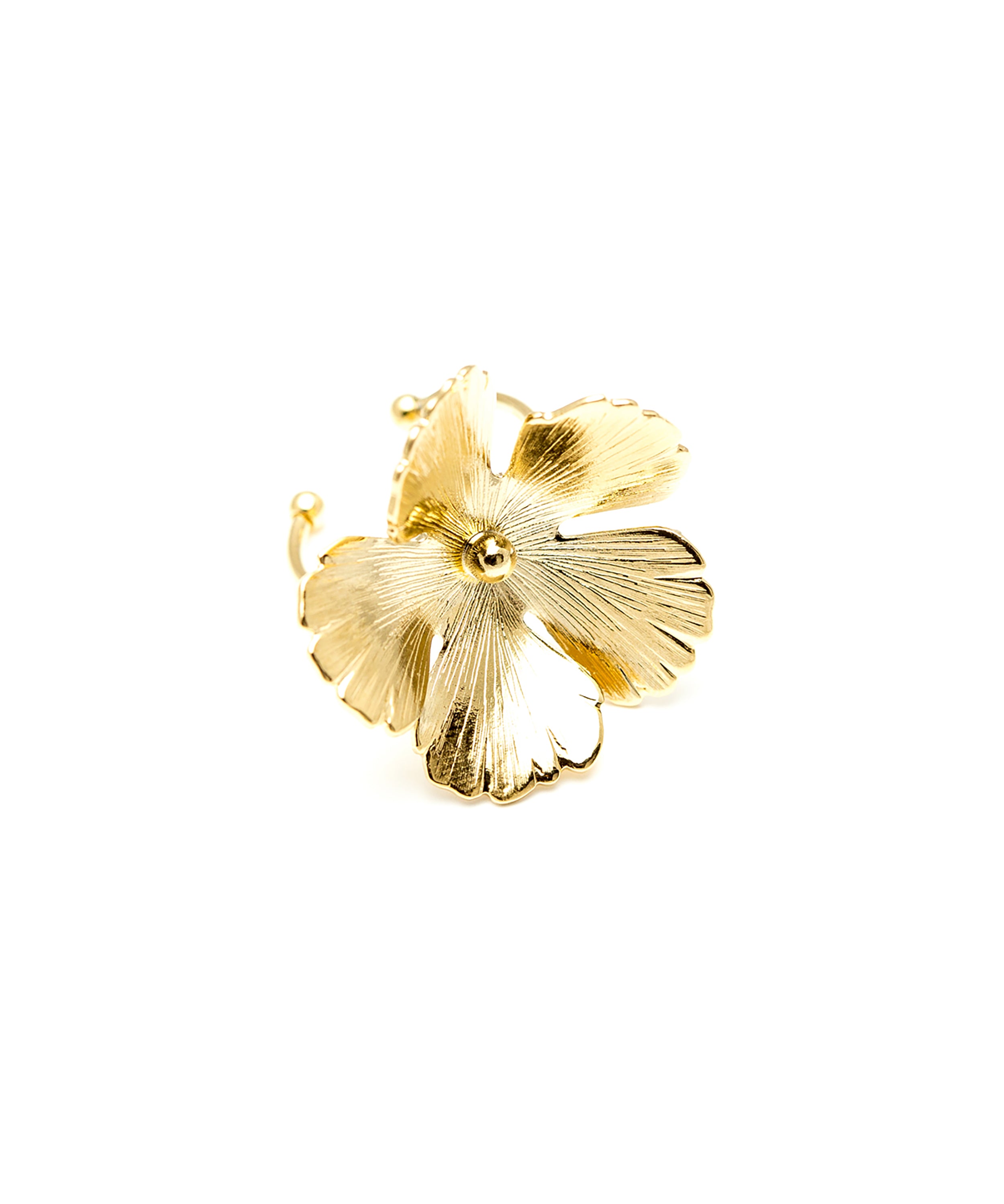 Maxi Bague Orphée Or Fleur Ajustable Bagues Monsieur Simone