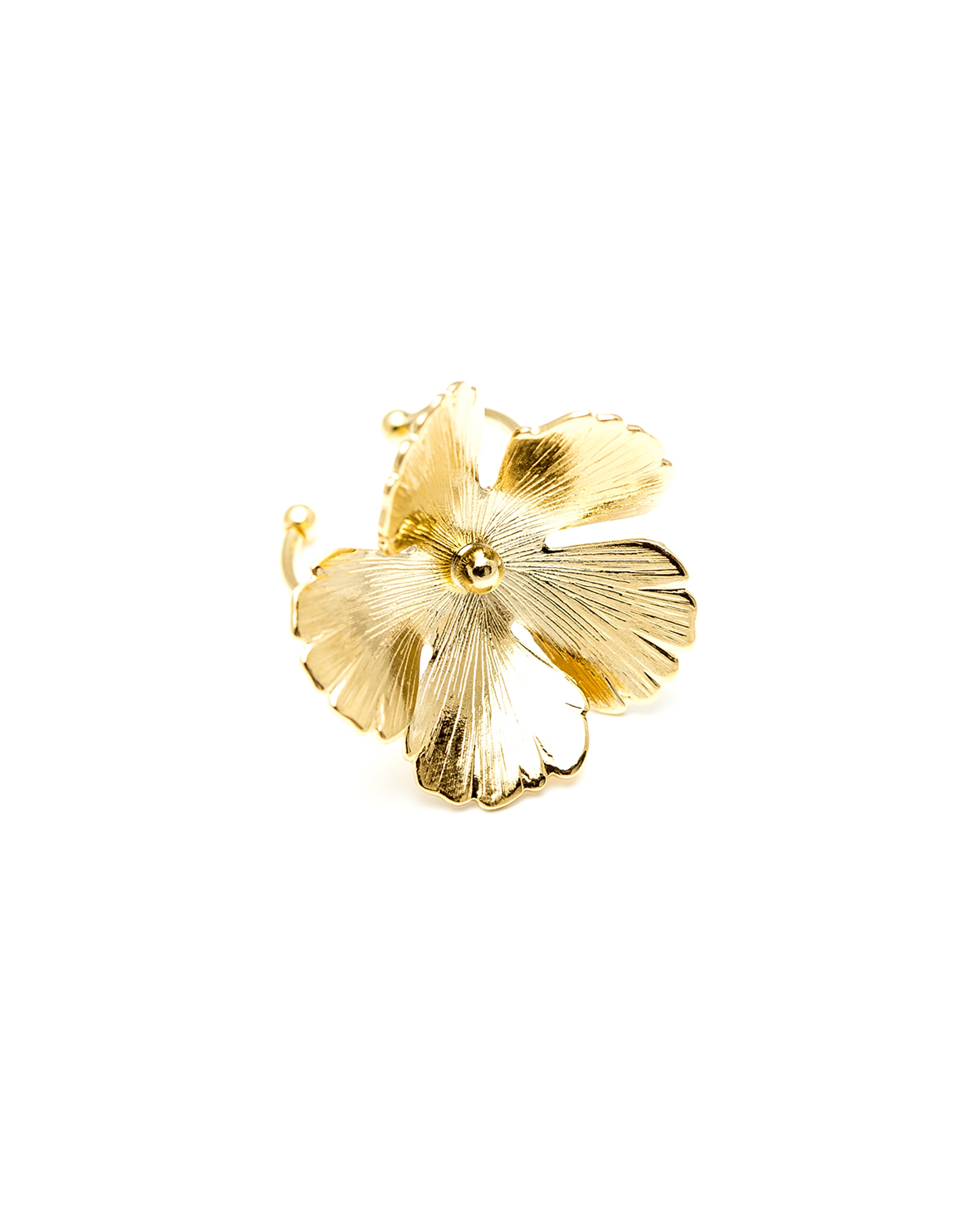 Maxi Bague Orphée Or Fleur Ajustable Bagues Monsieur Simone