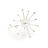 Maxi Bague Rhéa Argent Flocon Ajustable Bagues Monsieur Simone