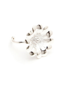 Maxi Bague Théia Argent Fleur Ajustable Bagues Monsieur Simone