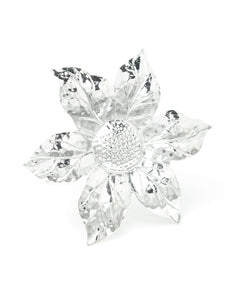 Maxi Barrette Hespéris Argent Fleur Accessoires Monsieur Simone