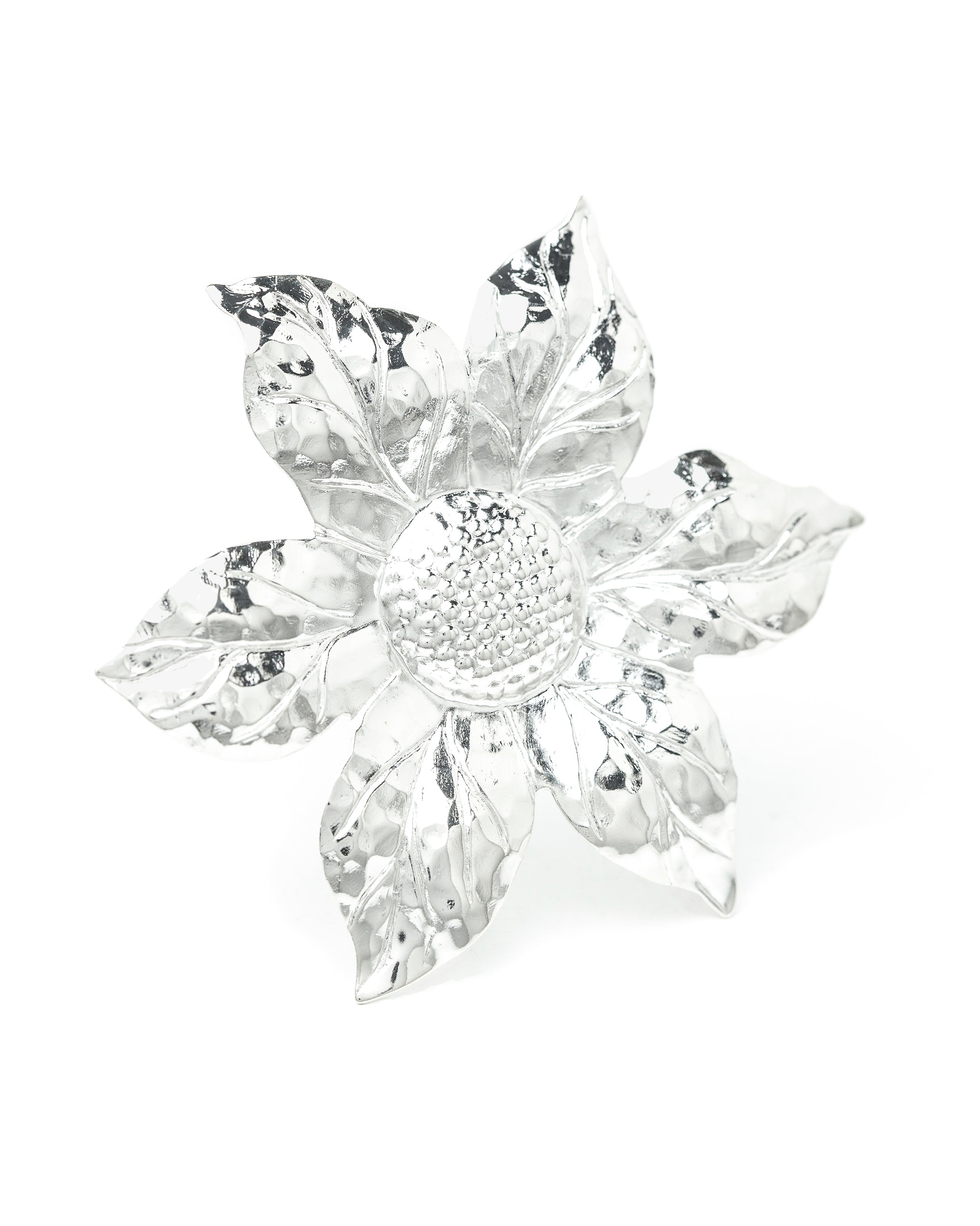 Maxi Barrette Hespéris Argent Fleur Accessoires Monsieur Simone