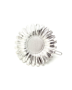 Maxi Barrette Maïa Argent Fleur Accessoires Monsieur Simone