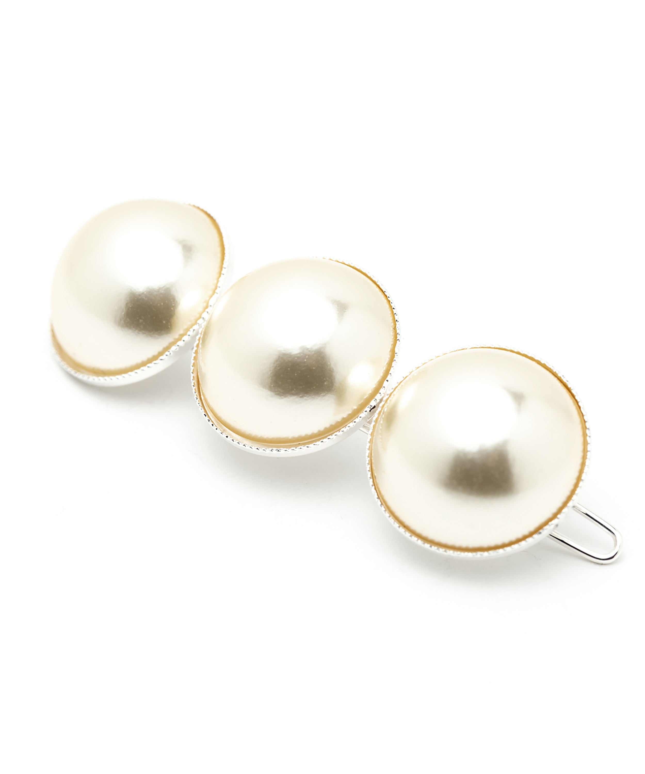 Maxi Barrette Nélya Argent Perles Accessoires Monsieur Simone