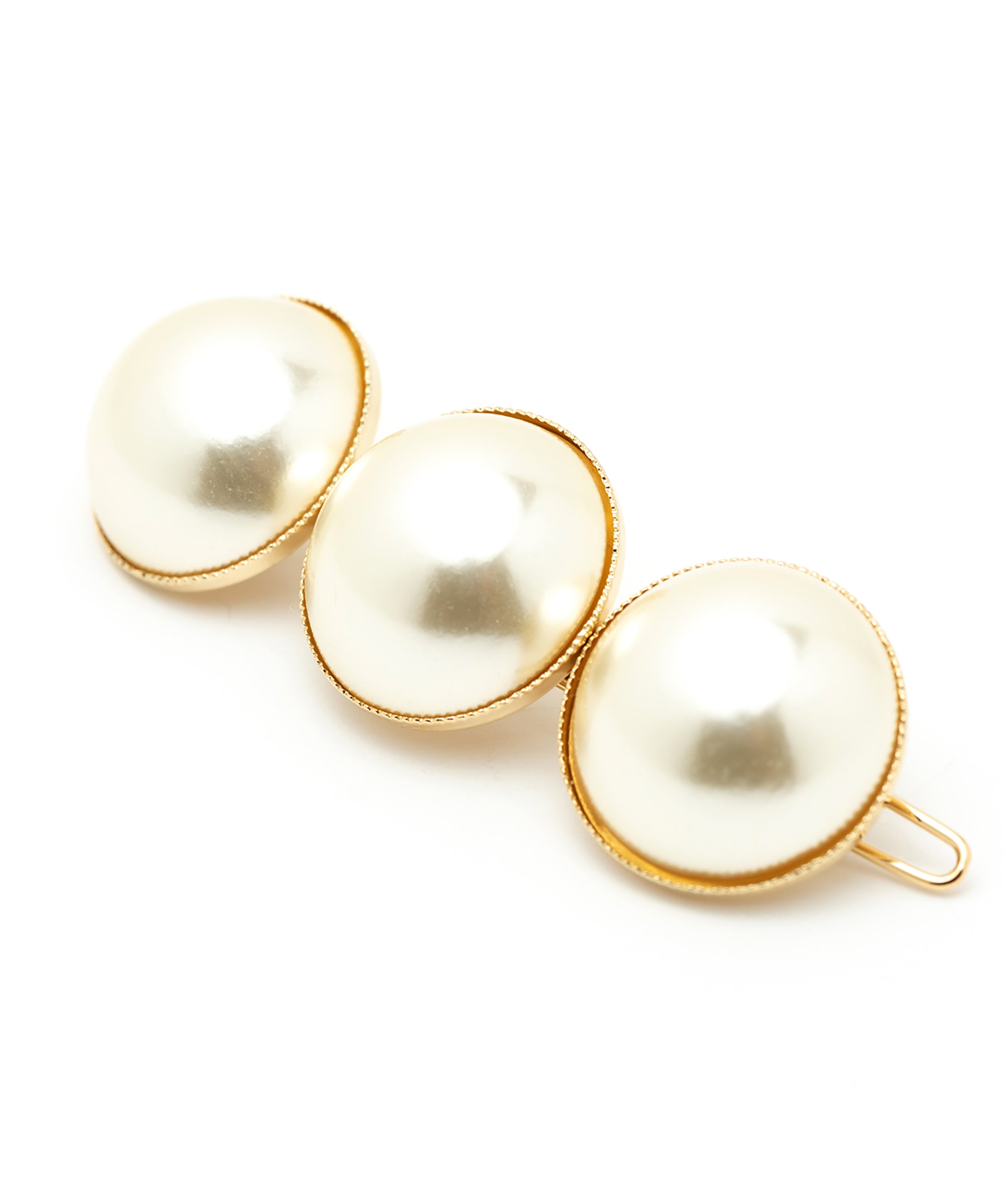 Maxi Barrette Nélya Or Perles Accessoires Monsieur Simone