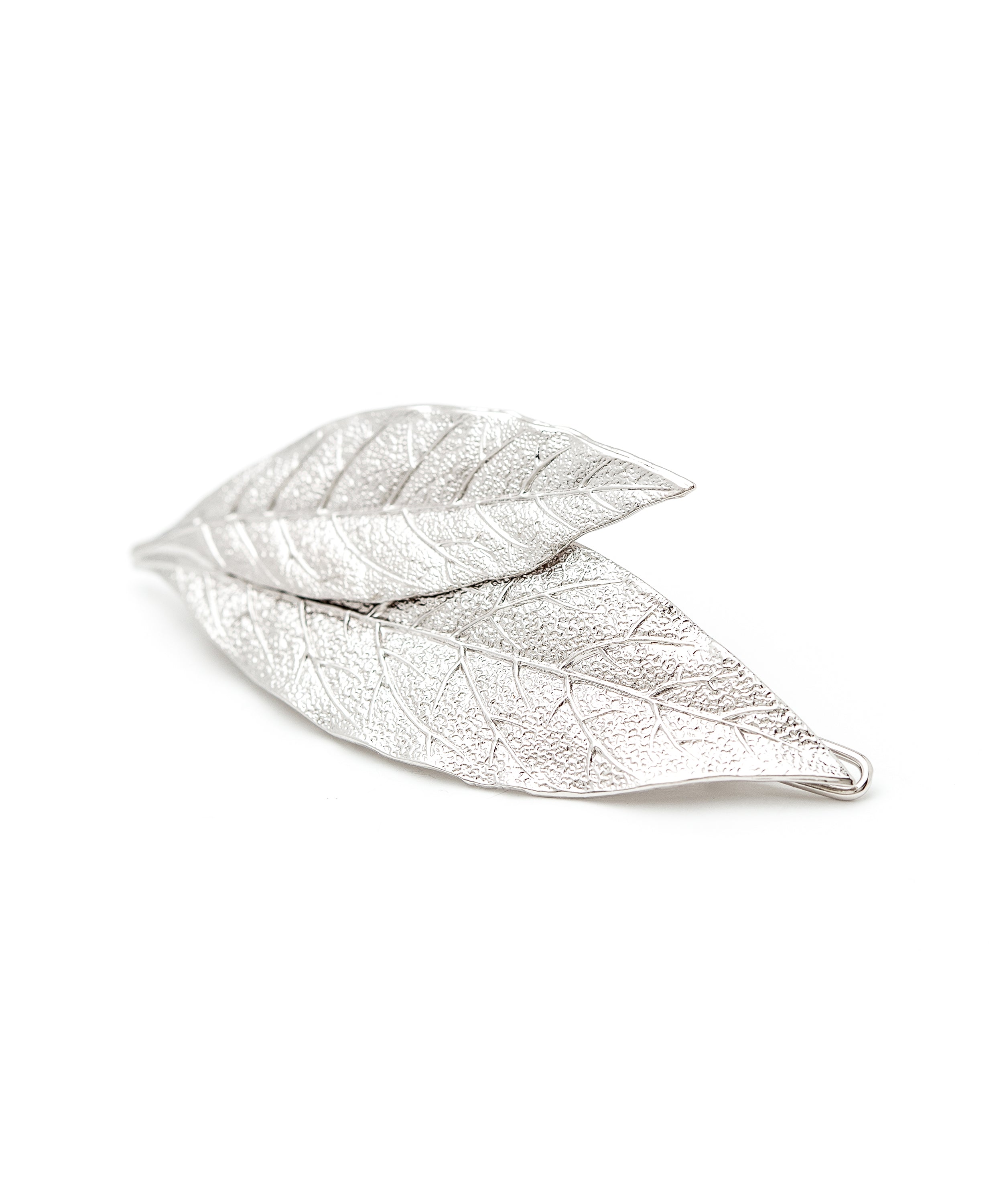 Maxi Barrette Thalie Argent Feuilles Accessoires Monsieur Simone