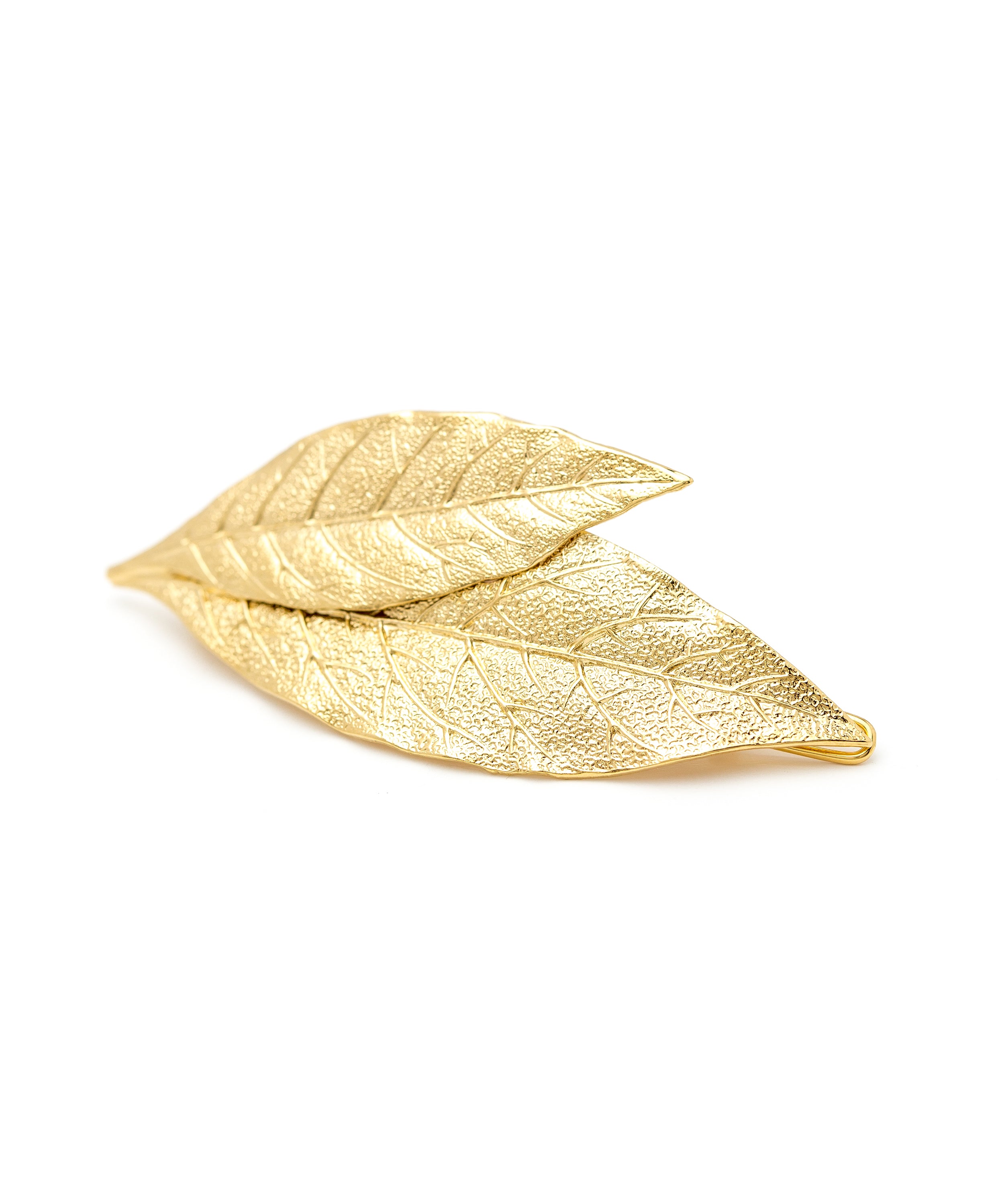 Maxi Barrette Thalie Or Feuilles Accessoires Monsieur Simone