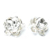 Maxi Boucles d'Oreilles Puces Aglaé Argent Fleurs Boucles d'Oreilles Monsieur Simone