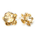 Maxi Boucles d'Oreilles Puces Aglaé Or Fleurs Boucles d'Oreilles Monsieur Simone