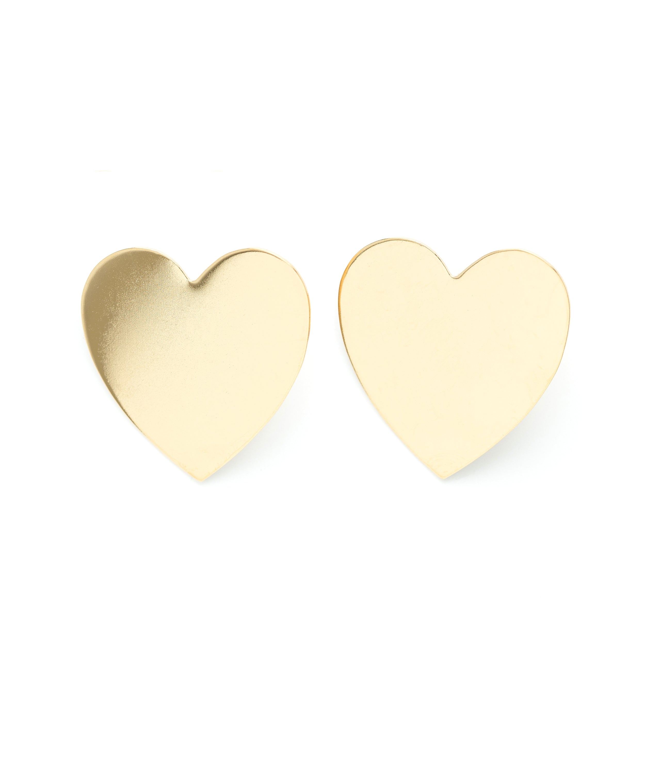 Maxi Boucles d'Oreilles Puces Aphrodite Or Coeur Boucles d'Oreilles Monsieur Simone