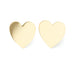 Maxi Boucles d'Oreilles Puces Aphrodite Or Coeur Boucles d'Oreilles Monsieur Simone
