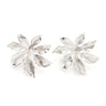 Maxi Boucles d'Oreilles Puces Chloris Argent Fleurs Boucles d'Oreilles Monsieur Simone