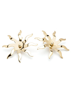 Maxi Boucles d'Oreilles Puces Éos Or Soleils Boucles d'Oreilles Monsieur Simone