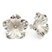 Maxi Boucles d'Oreilles Puces Gaïa Argent Fleurs Boucles d'Oreilles Monsieur Simone