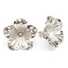 Maxi Boucles d'Oreilles Puces Gaïa Argent Fleurs Boucles d'Oreilles Monsieur Simone