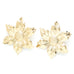 Maxi Boucles d'Oreilles Puces Hespéris Or Fleurs Boucles d'Oreilles Monsieur Simone