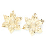 Maxi Boucles d'Oreilles Puces Hespéris Or Fleurs Boucles d'Oreilles Monsieur Simone