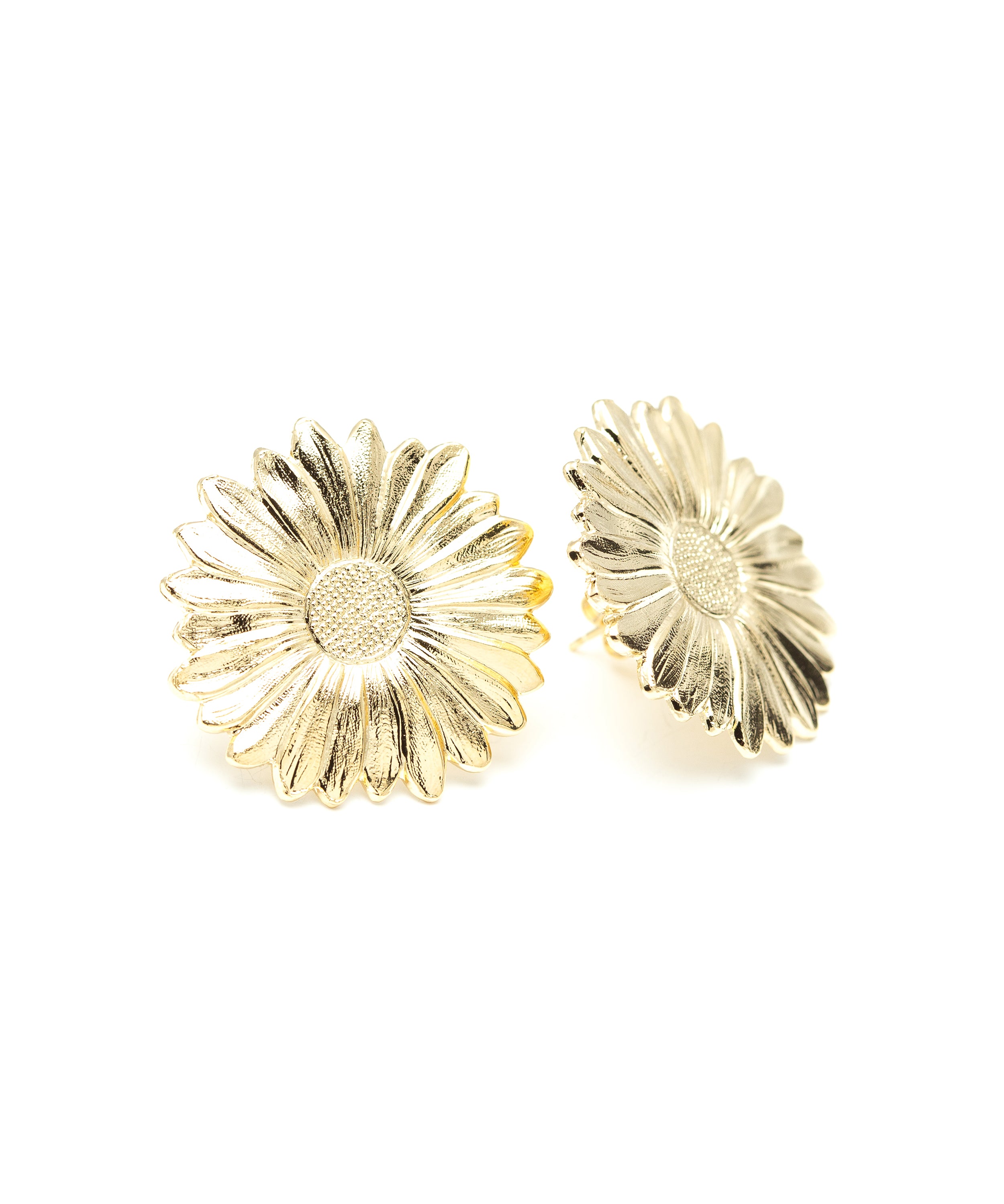 Maxi Boucles d'Oreilles Puces Maïa Or Fleurs Boucles d'Oreilles Monsieur Simone