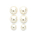 Maxi Boucles d'Oreilles Puces Pendantes Nélya Argent Perles Boucles d'Oreilles Monsieur Simone