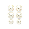 Maxi Boucles d'Oreilles Puces Pendantes Nélya Argent Perles Boucles d'Oreilles Monsieur Simone