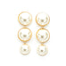 Maxi Boucles d'Oreilles Puces Pendantes Nélya Or Perles Boucles d'Oreilles Monsieur Simone