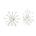 Maxi Boucles d'Oreilles Puces Rhéa Argent Flocons Boucles d'Oreilles Monsieur Simone