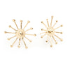 Maxi Boucles d'Oreilles Puces Rhéa Or Flocons Boucles d'Oreilles Monsieur Simone
