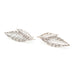 Maxi Boucles d'Oreilles Puces Thalie Argent Feuilles Boucles d'Oreilles Monsieur Simone