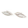 Maxi Boucles d'Oreilles Puces Thalie Argent Feuilles Boucles d'Oreilles Monsieur Simone