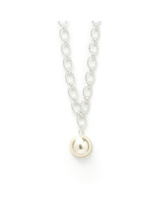 Maxi Collier Nélya Argent Perle Colliers Monsieur Simone