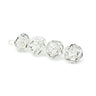 Mini Barrette Aglaé Argent Fleurs Accessoires Monsieur Simone