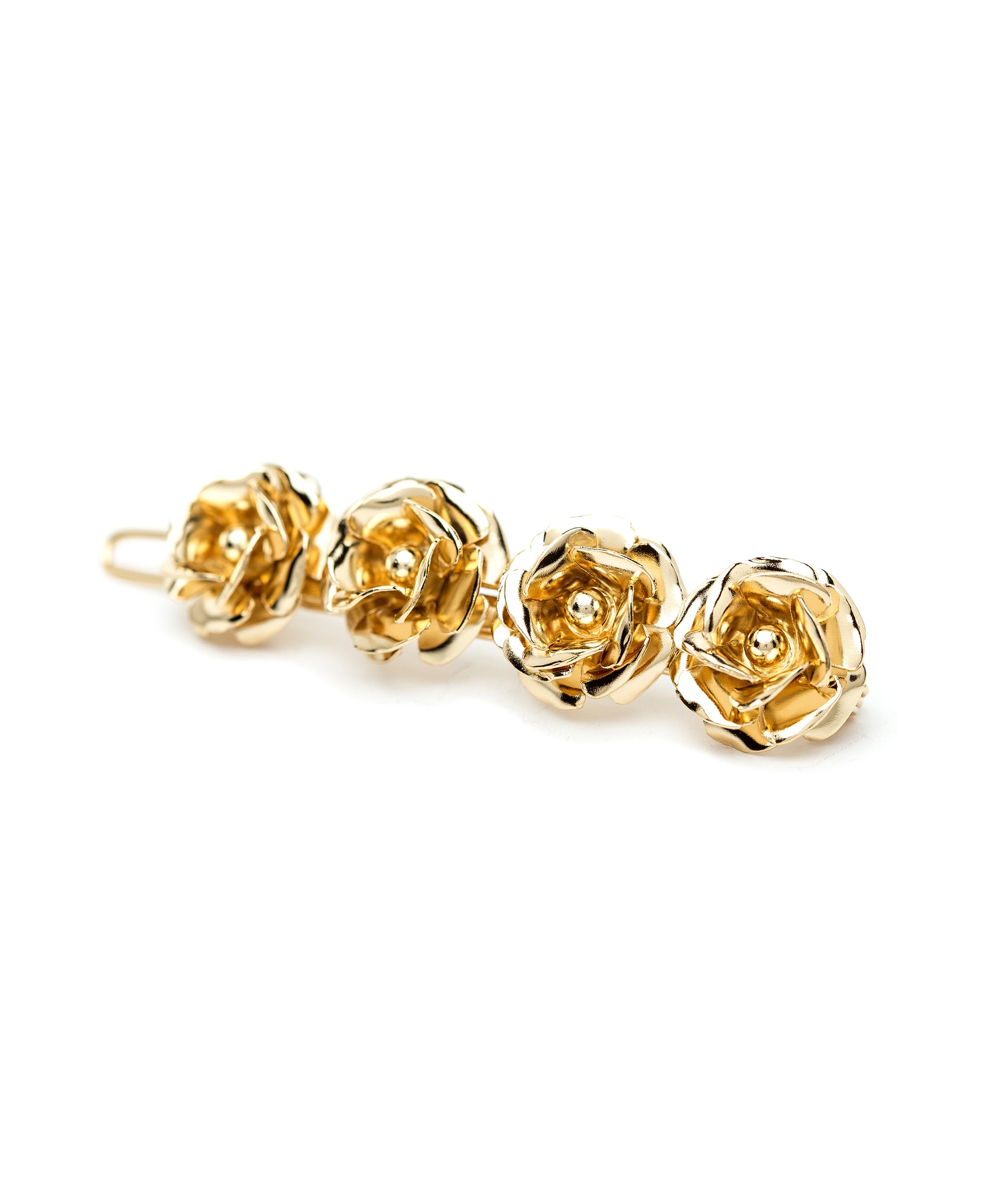 Mini Barrette Aglaé Or Fleurs Accessoires Monsieur Simone