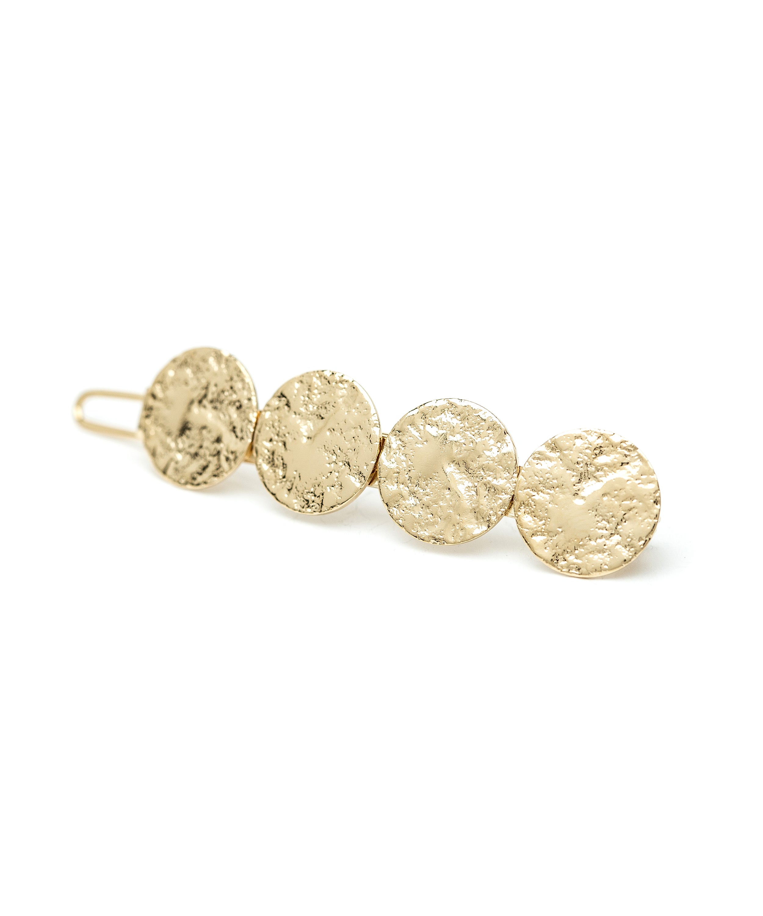Mini Barrette Hestia Or Ronds Martelés Accessoires Monsieur Simone