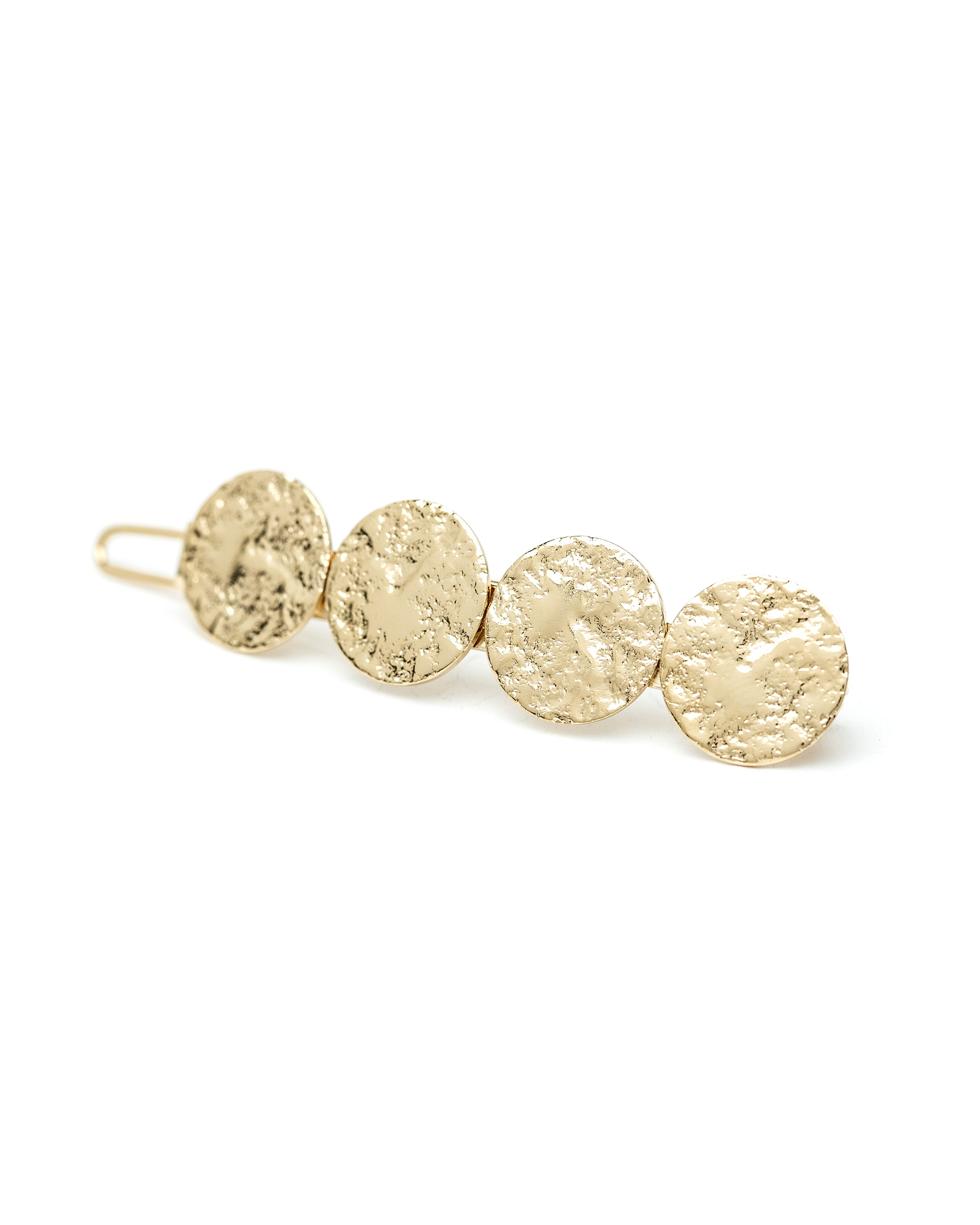 Mini Barrette Hestia Or Ronds Martelés Accessoires Monsieur Simone