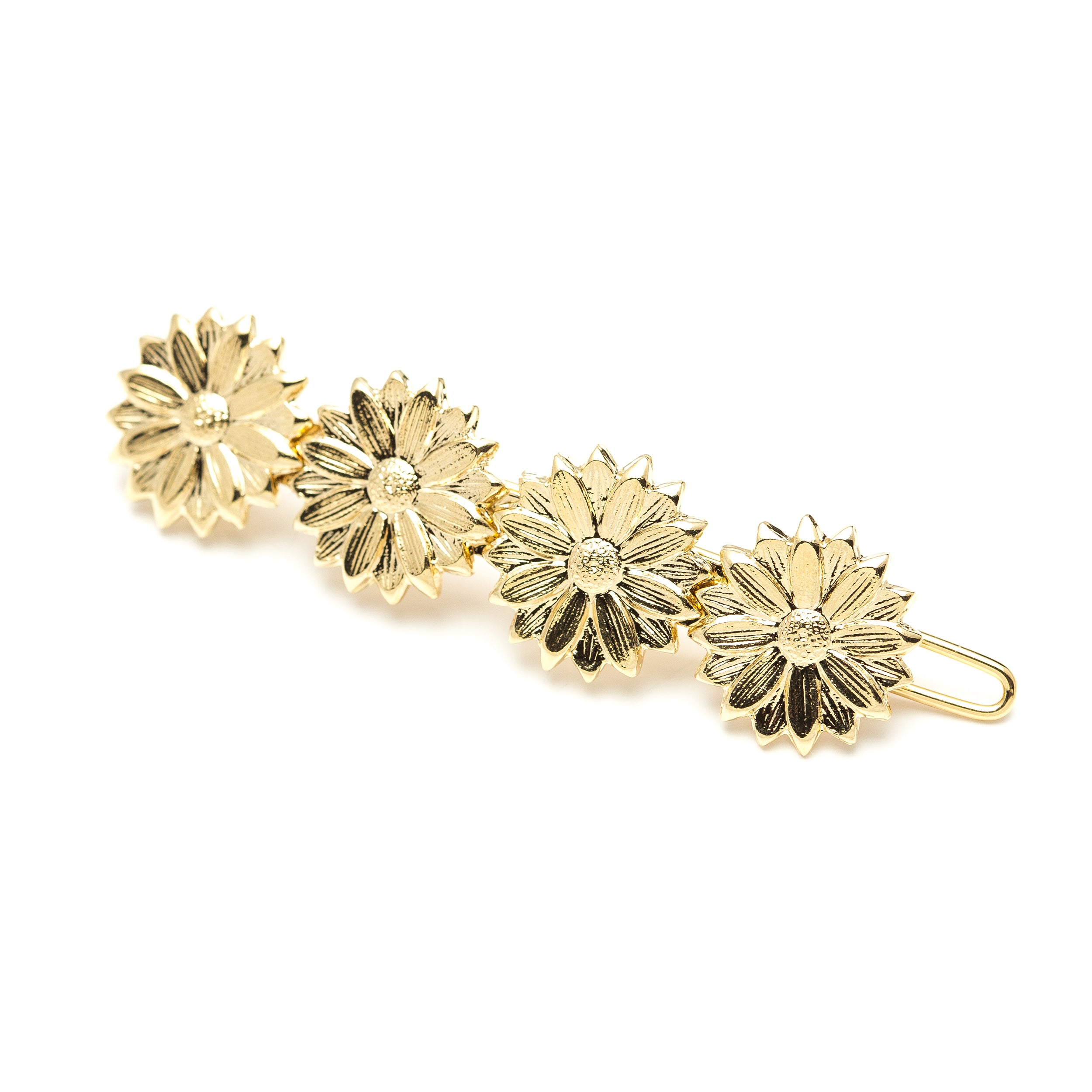Mini Barrette Maïa Or Fleurs Accessoires Monsieur Simone